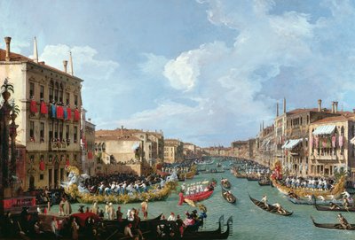 Regatta on the Grand Canal by Giovanni Antonio Canal